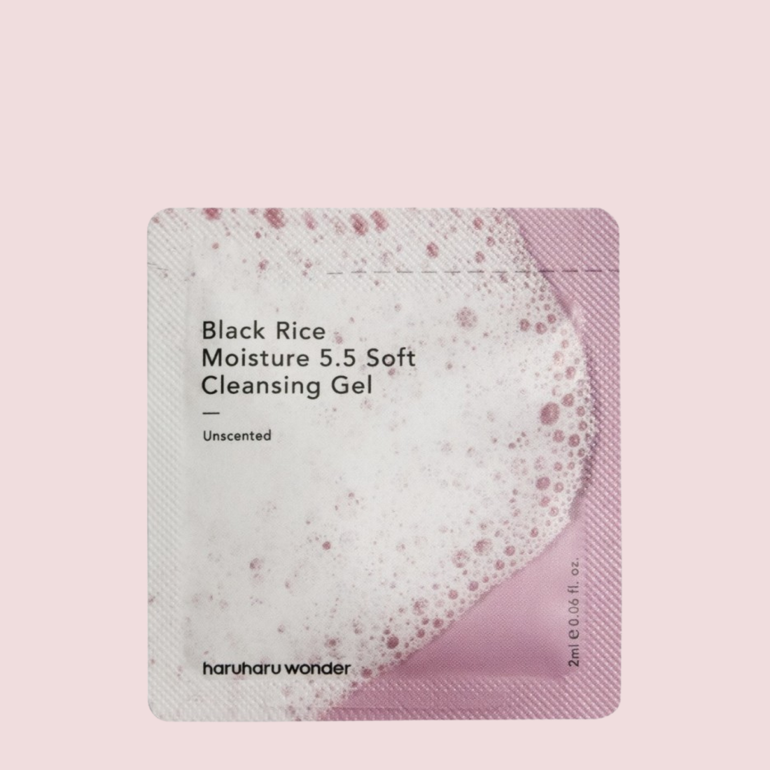 Haruharu WONDER Black Rice Moisture 5.5 Soft Cleansing Gel Unscented 2ml (Pouch sample)