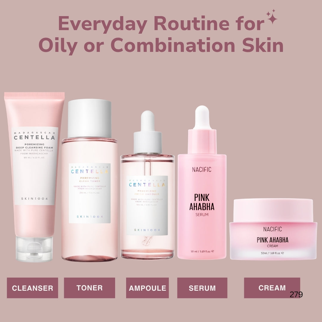 Everyday Routine for Oily or Combination Skin