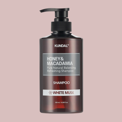 KUNDAL Honey &amp; Macadamia Pure Natural Balancing Refreshing Shampoo White Musk 500ml