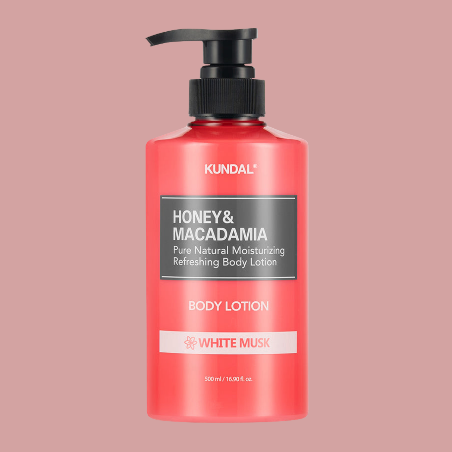 KUNDAL Honey &amp; Macadamia Pure Natural Moisturizing Refreshing Body Lotion White Musk 500ml