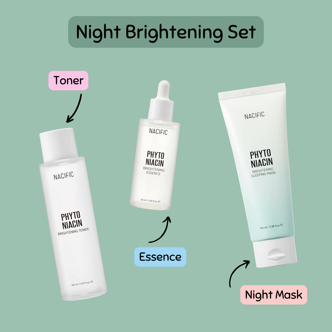 NACIFIC Phyto Niacin Night Brightening Set - ORION XO Exclusive