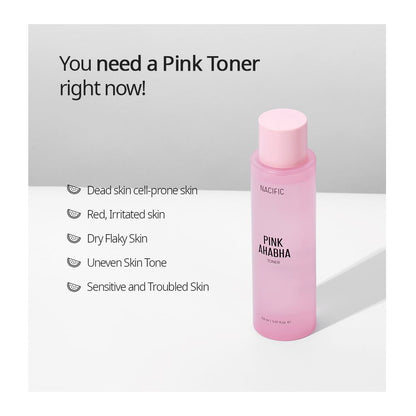 NACIFIC Pink AHA BHA Exfoliate Toner and Cream - ORION XO Exclusive