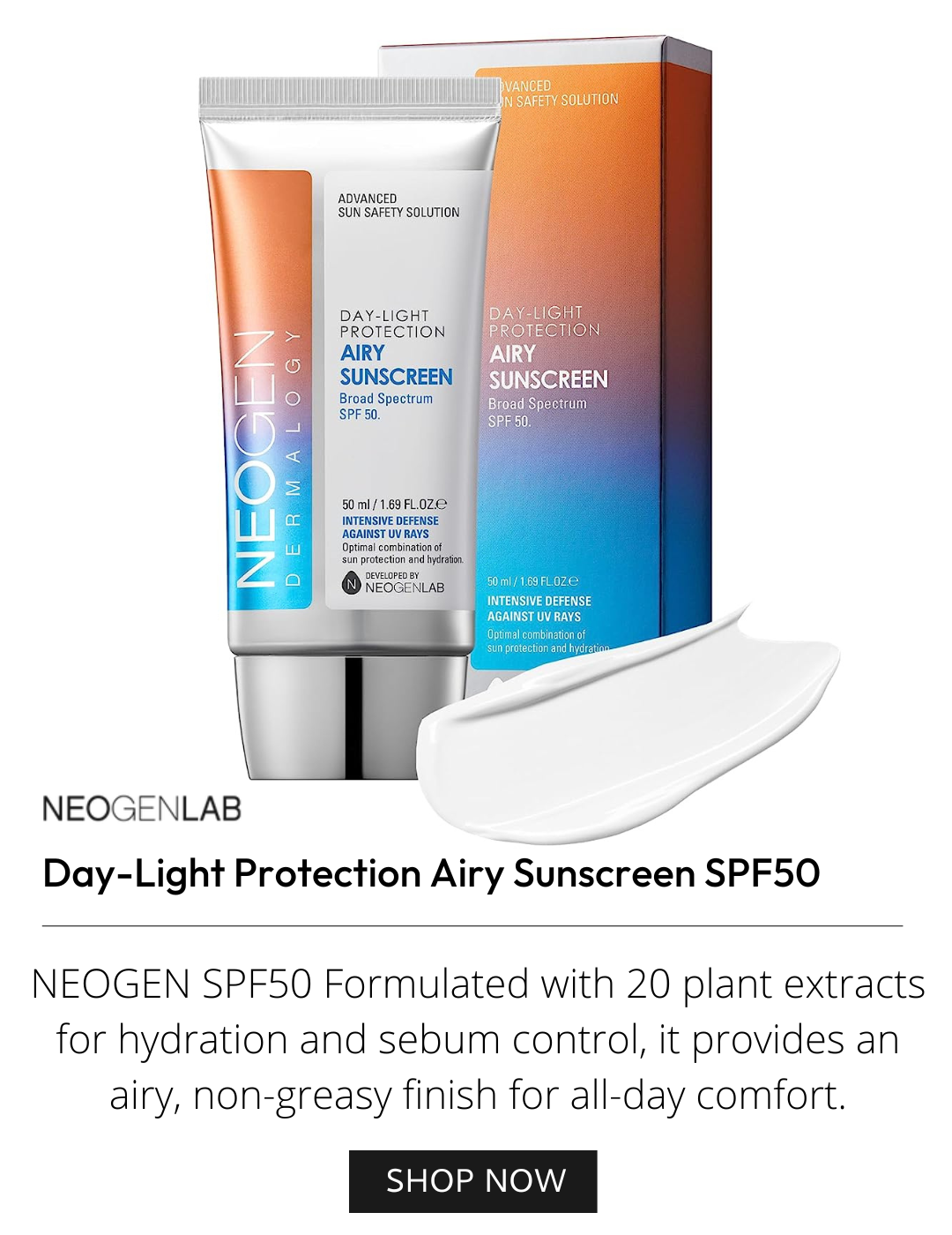 NEOGEN Dermalogy Day-Light Protection Airy Sunscreen SPF50 50ml
