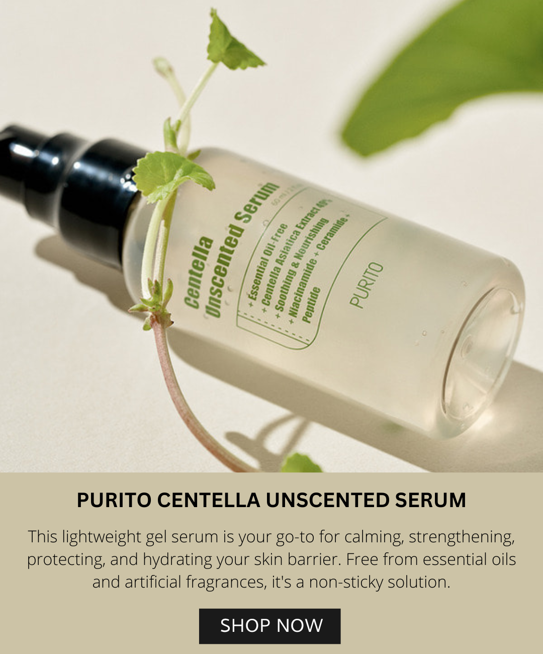 PURITO Centella Unscented Serum 60ml ( PCR Bottle )