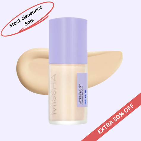 *** SALE *** MISSHA Layering Fit Foundation Semi Glow 21.Fair 35ml *** EXP ON 2027-06-12 ***