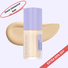 *** SALE *** MISSHA Layering Fit Foundation Semi Glow 23 Sand 35ml *** EXP ON 2027-04-08 ***