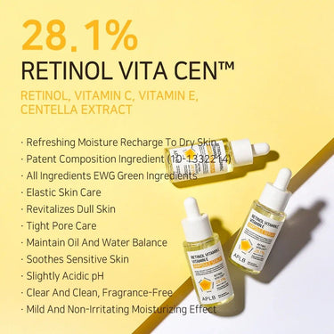APLB Retinol Vitamin C Vitamin E Ampoule Serum 40ml APLB Skin Care