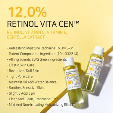 APLB Retinol Vitamin C Vitamin E Facial Toner 160ml APLB Skin Care