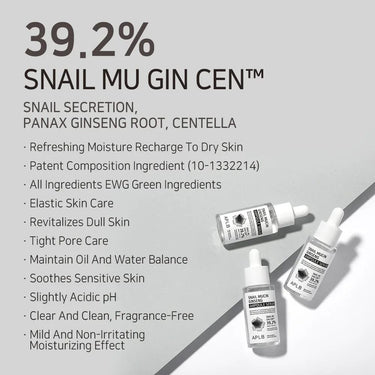 APLB Snail Mucin Ginseng Ampoule Serum 40ml APLB Skin Care