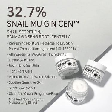 APLB Snail Mucin Ginseng Facial Cream 55ml APLB Skin Care