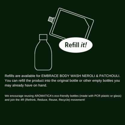 AROMATICA Embrace Neroli &amp; Patchouli Body Wash 300ml - ORION XO Exclusive