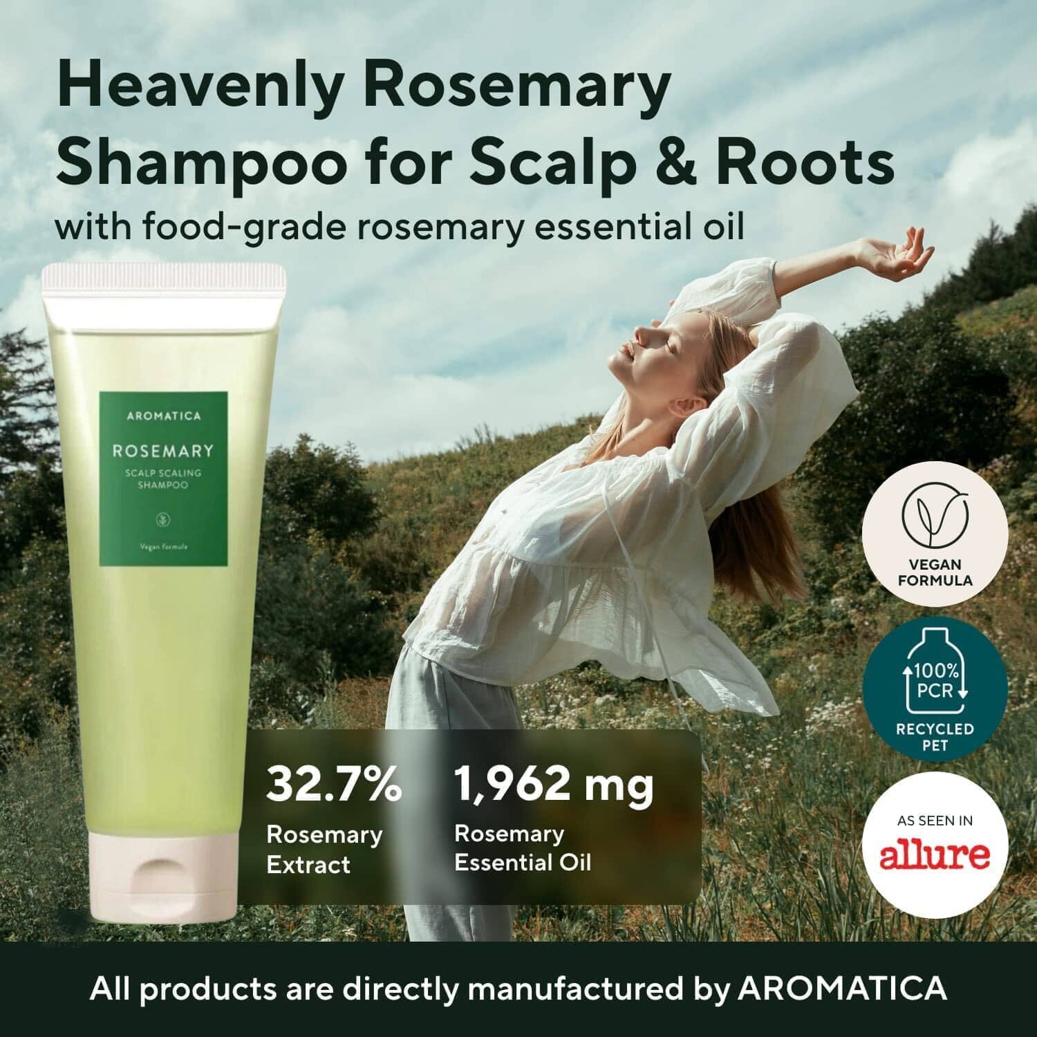 AROMATICA Rosemary Scalp Scaling Shampoo 180ml Hair Care AROMATICA ORION XO Sri Lanka