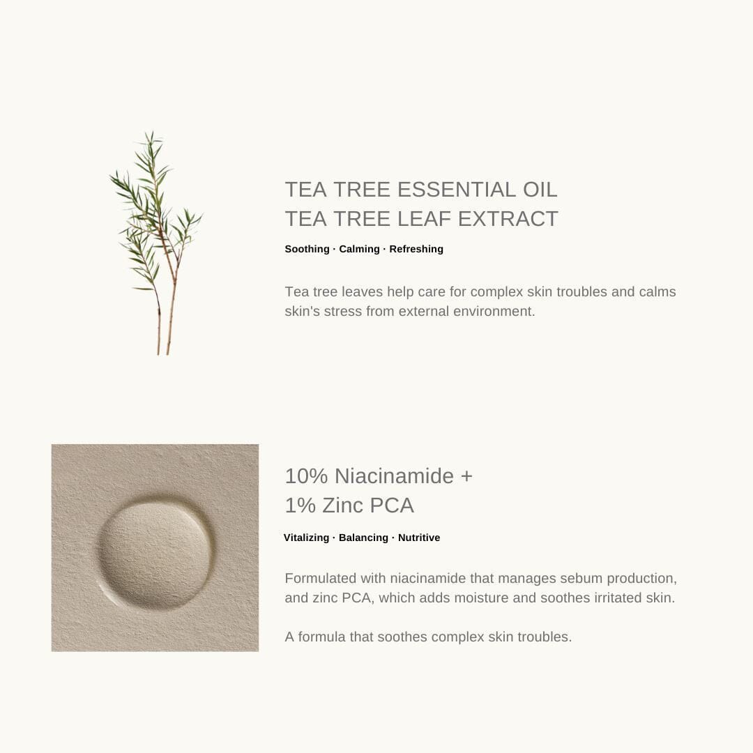 AROMATICA Tea Tree Pore Purifying Serum 10% Niacinamide + 1% Zinc PCA 30ml Skin Care AROMATICA ORION XO Sri Lanka