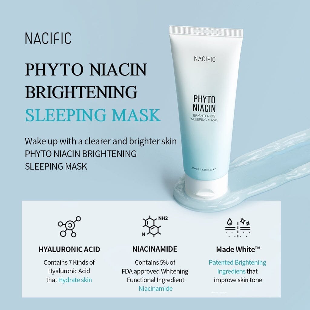 [Bank Transfer Offer]💲 Nacific Phyto Niacin Brightening Sleeping Mask 100ml (5% Niacinamide) Skin Care Nacific ORION XO Sri Lanka