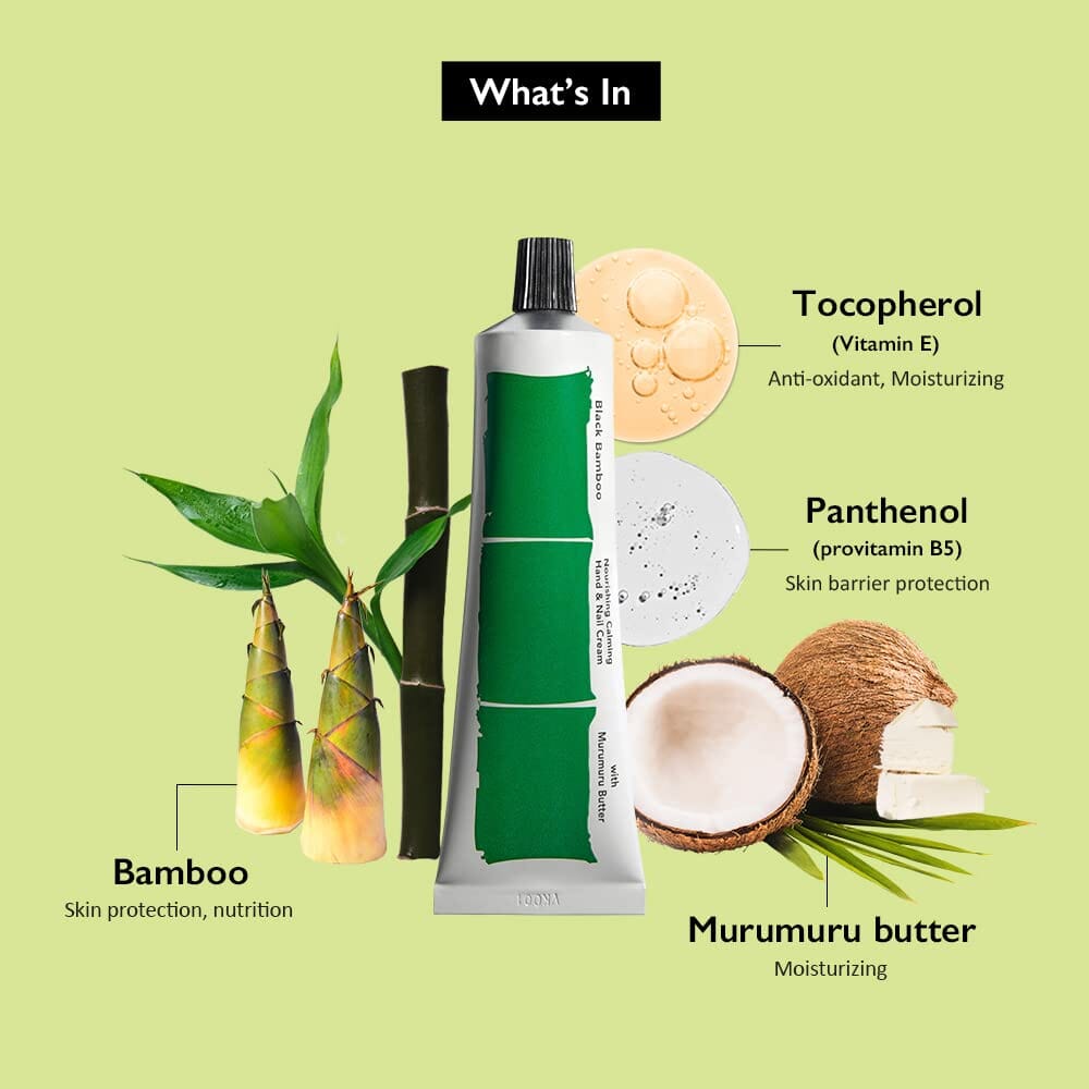 Haruharu WONDER Black Bamboo Nourishing Calming Hand & Nail Cream 50ml Skin Care HaruHaru Wonder ORION XO Sri Lanka