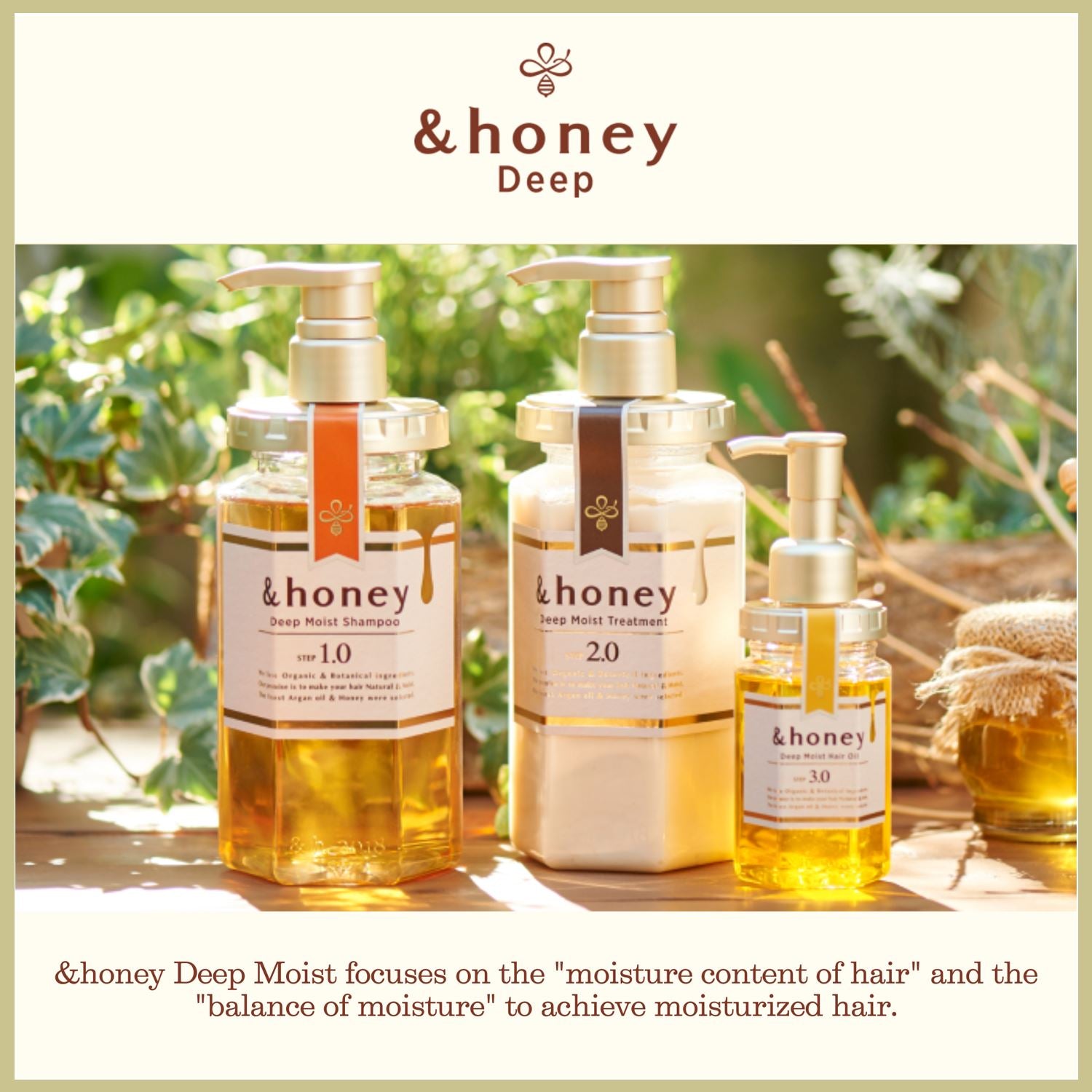 &amp;honey Deep Moist Hair Oil 100ml Hair Care &amp;Honey ORION XO Sri Lanka