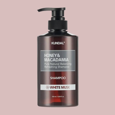 KUNDAL Honey & Macadamia Pure Natural Balancing Refreshing Shampoo White Musk 500ml KUNDAL Hair Care