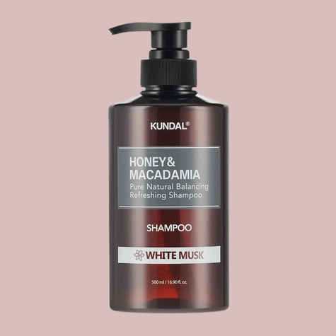 KUNDAL Honey & Macadamia Pure Natural Balancing Refreshing Shampoo White Musk 500ml KUNDAL Hair Care