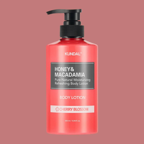KUNDAL Honey & Macadamia Pure Natural Moisturizing Refreshing Body Lotion Cherry Blossom 500ml KUNDAL Body Care