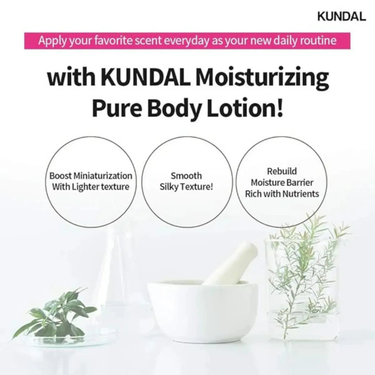 KUNDAL Honey & Macadamia Pure Natural Moisturizing Refreshing Body Lotion White Musk 500ml KUNDAL Body Care