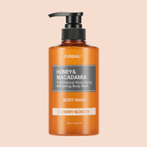 KUNDAL Honey & Macadamia Pure Natural Moisturizing Refreshing Body Wash Cherry Blossom 500ml KUNDAL Body Care