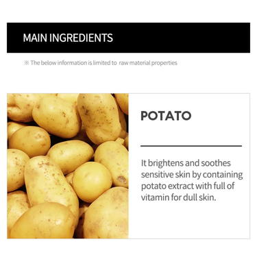 MISSHA Airy Fit Sheet Mask Potato (1EA) Missha Skin Care