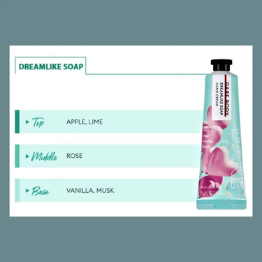 MISSHA Dare Body Hand Cream Dreamlike Soap 30ml Missha Body Care
