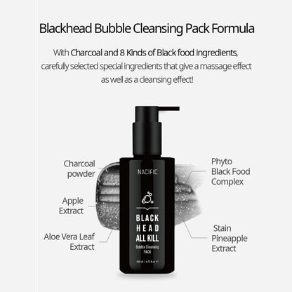 Nacific Blackhead All Kill Bubble Cleansing Pack 140ml Skin Care Nacific ORION XO Sri Lanka