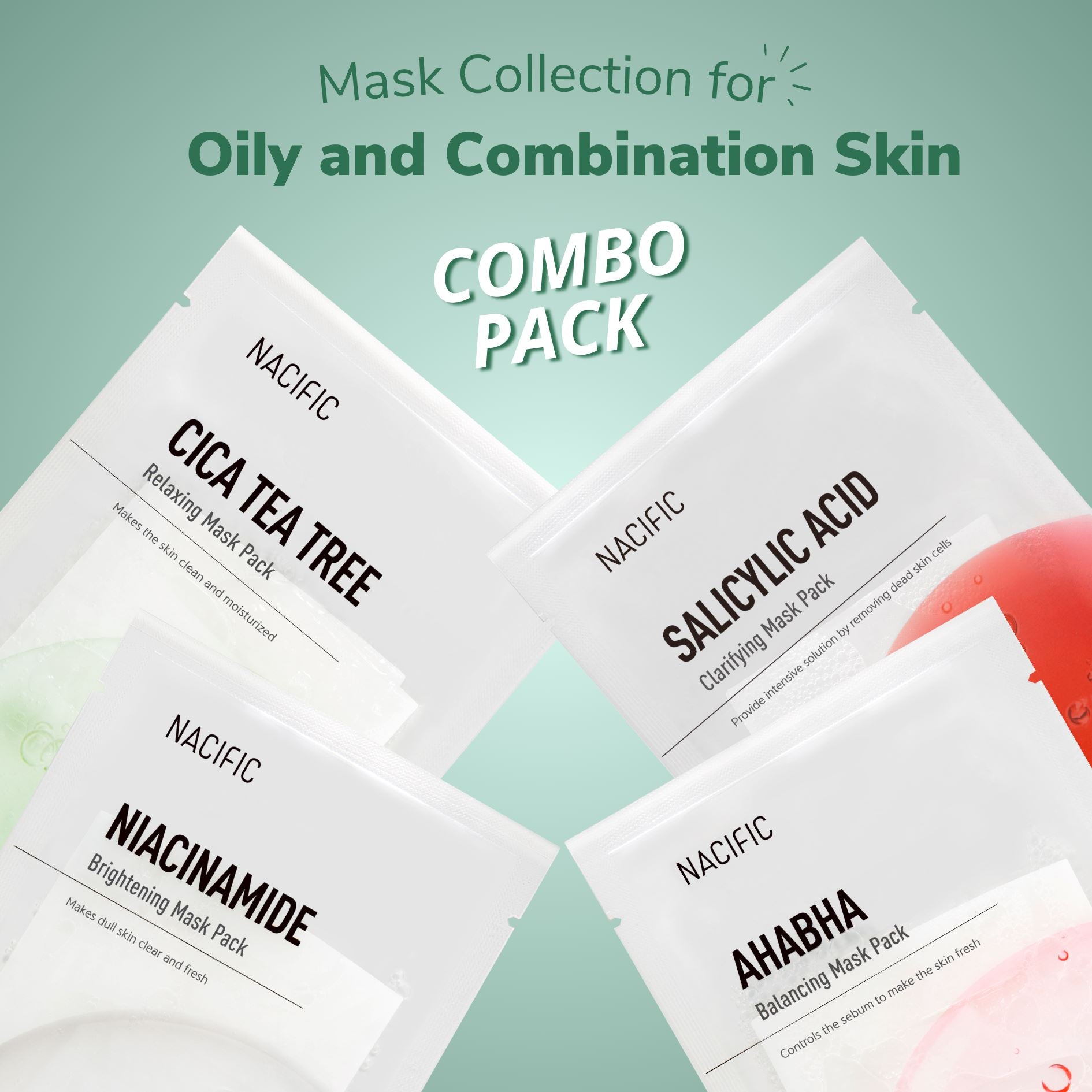 Nacific Mask Collection for Oily and Combination Skin Skin Care Nacific ORION XO Sri Lanka