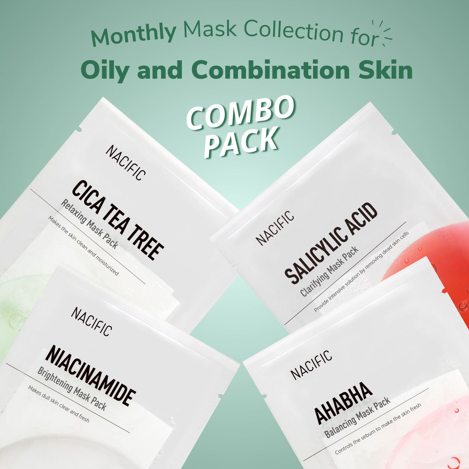 NACIFIC Monthly Mask Collection for Oily and Combination Skin - ORION XO Exclusive