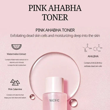 NACIFIC Pink AHA BHA Exfoliate Toner and Serum Nacific Routines & Sets