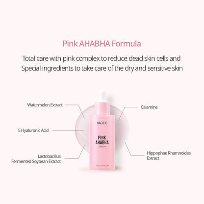 NACIFIC Pink AHA BHA Exfoliate Toner and Serum - ORION XO Exclusive