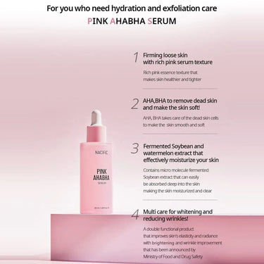 NACIFIC Pink AHA BHA Serum 50ml Nacific Skin Care