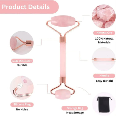 NEWGO Jade Facial Roller - Pink ORION XO Self-Care