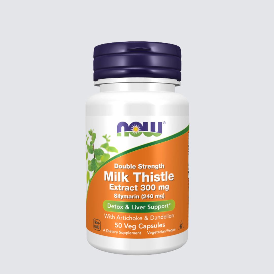 NOW Supplements, Double Strength Milk Thistle Extract 300 mg Silymarin (240 mg), Supports Liver Function*, 50 Veg Capsules Vitamins &amp; Supplements NOW ORION XO Sri Lanka