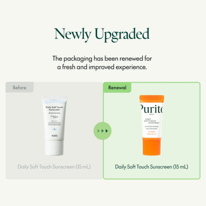 PURITO Daily Soft Touch Sunscreen SPF50+ PA++++ 60ml Skin Care PURITO ORION XO Sri Lanka