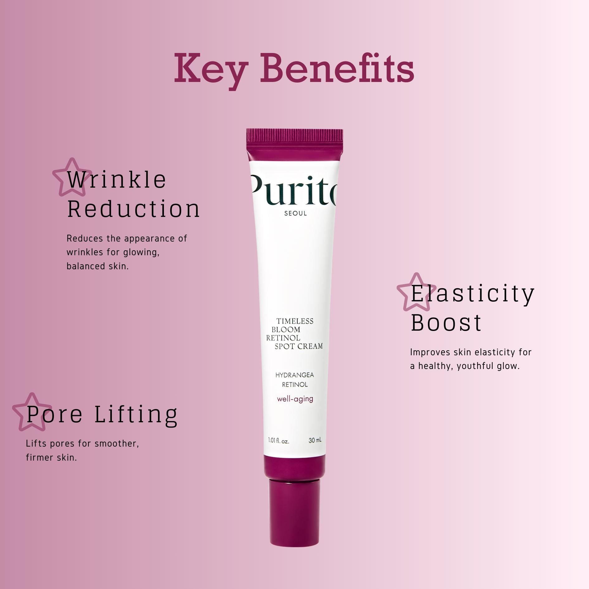 PURITO SEOUL Timeless Bloom Retinol Spot Cream 30ml - ORION XO Exclusive