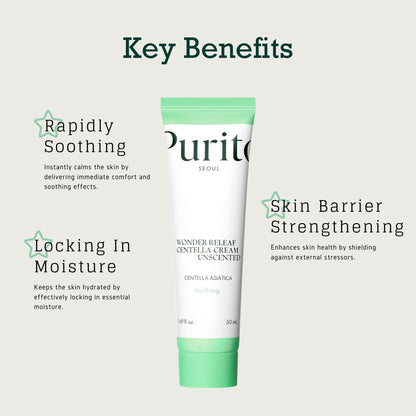 PURITO SEOUL Wonder Releaf Centella Cream Unscented 50ml Skin Care PURITO ORION XO Sri Lanka