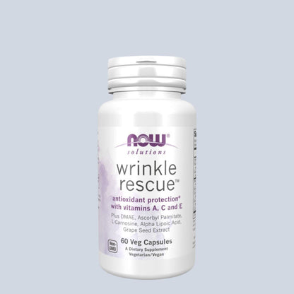***SALE*** NOW Solutions, Wrinkle Rescue™ Capsules, Targeted Blend with Vitamins A, C and E, 60 Capsules ***EXP ON 2024-08-01*** Vitamins &amp; Supplements NOW ORION XO Sri Lanka