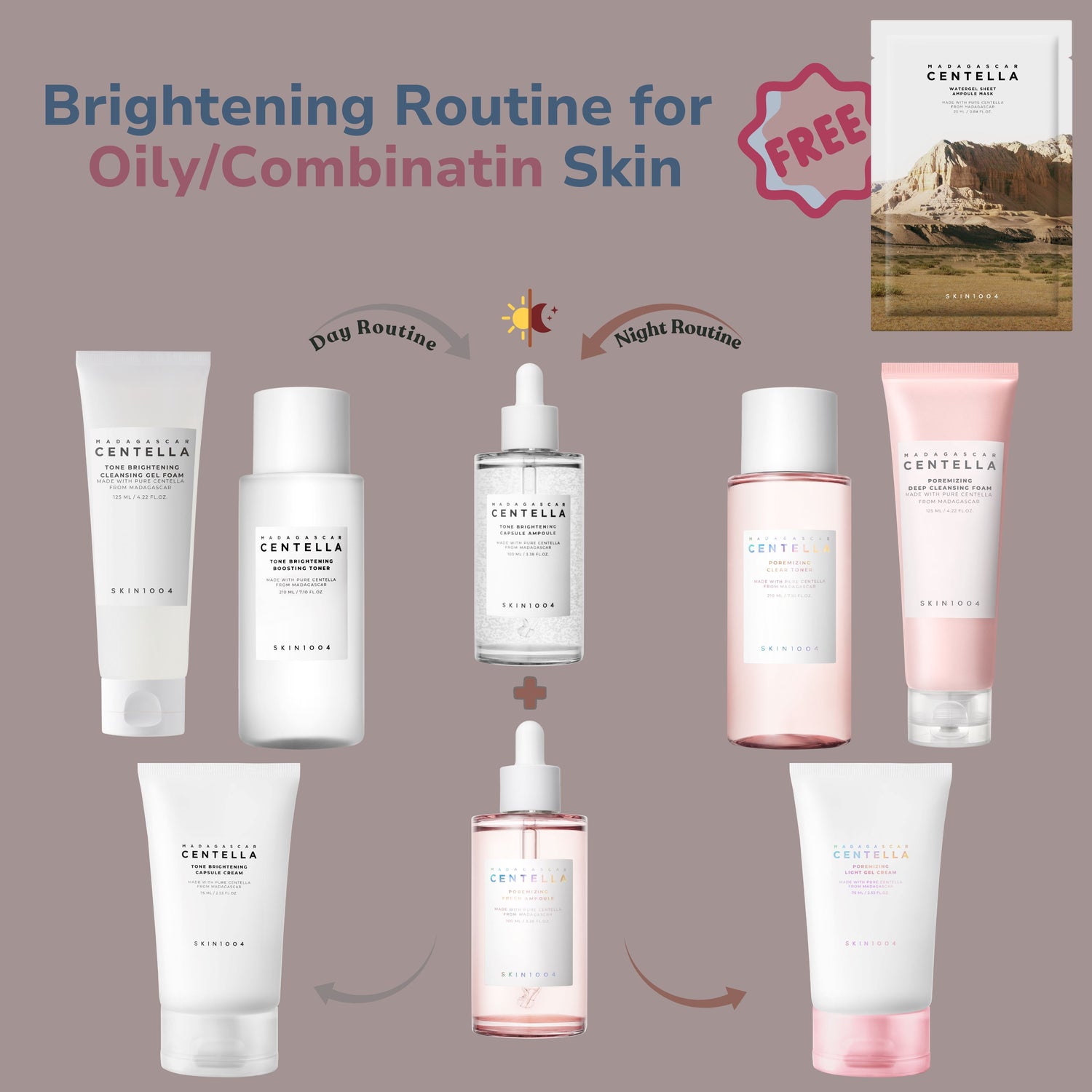 SKIN1004 Brightening Routine for Oily/Combinatin Skin Skin Care SKIN1004 ORION XO Sri Lanka