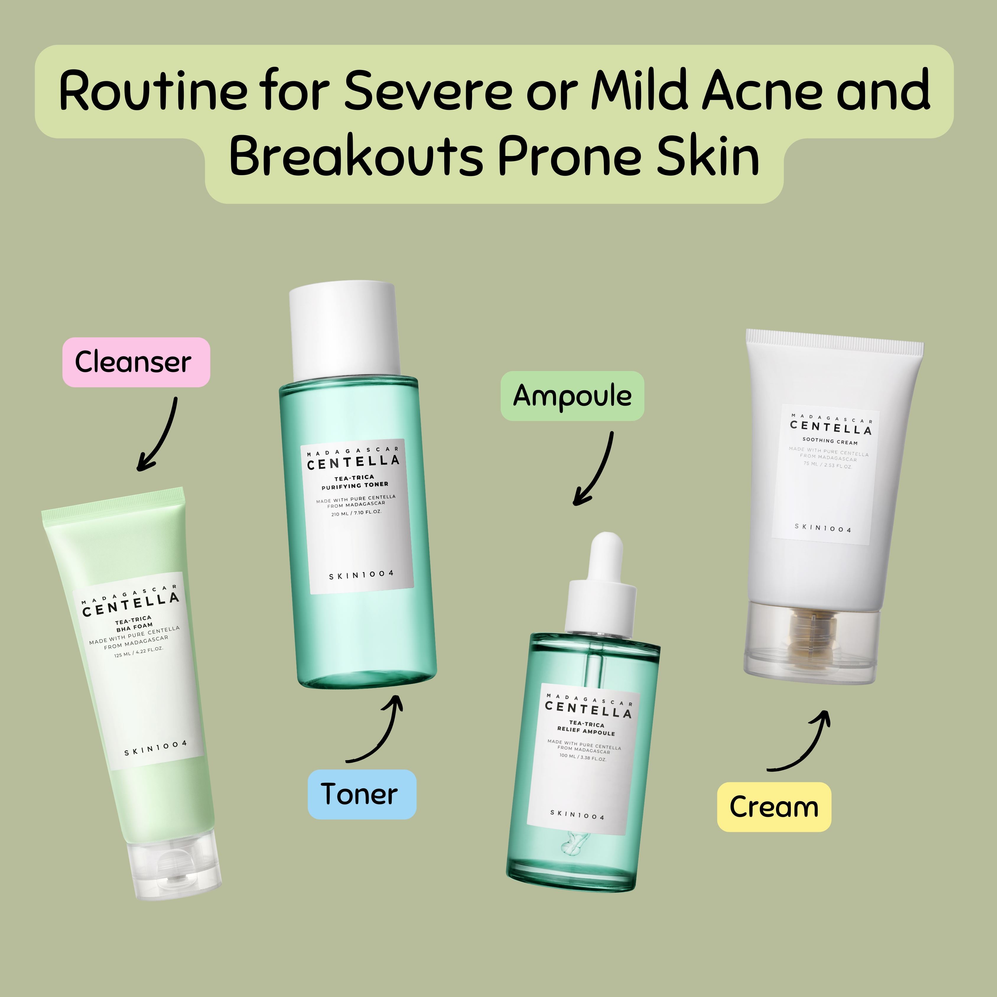 SKIN1004 Routine for Severe or Mild Acne and Breakouts Prone Skin Skin Care SKIN1004 ORION XO Sri Lanka