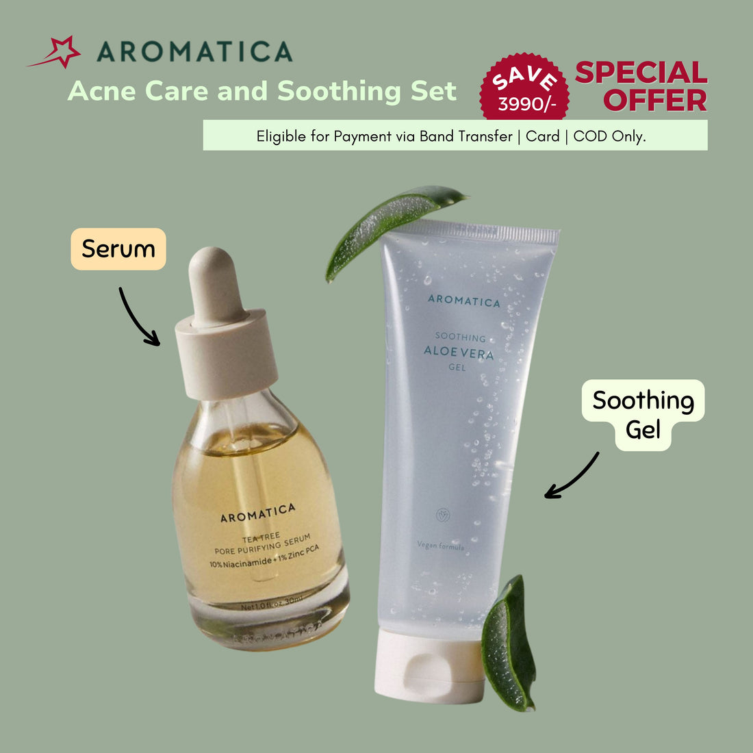 [Special Offer] 💥 Acne Care and Soothing Set Skin Care AROMATICA ORION XO Sri Lanka