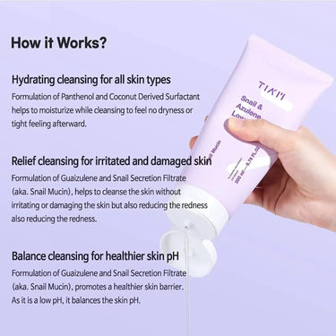 TIA'M Snail & Azulene Low pH Cleanser Sample 1.2ml TIAM Skin Care