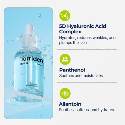 Torriden DIVE-IN Low Molecular Hyaluronic Acid Serum 50ml Skin Care Torriden ORION XO Sri Lanka
