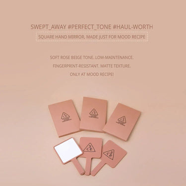 3CE Mood Recipe Square Hand Mirror Rose Beige 3CE Self-Care
