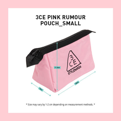 3CE Small Pouch Pink Rumour Small Size - ORION XO Exclusive