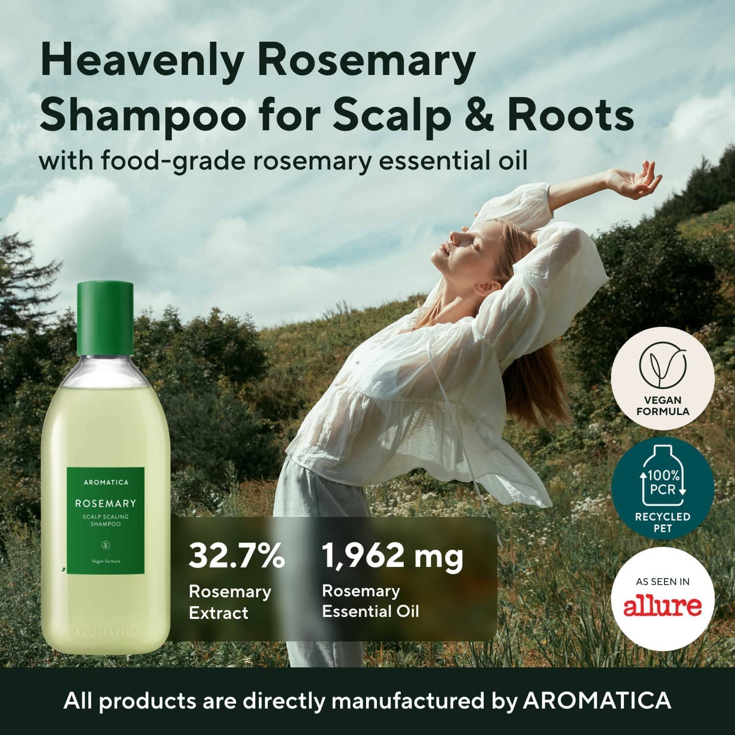 AROMATICA Rosemary Scalp Scaling Shampoo 180ml Skin Care AROMATICA ORION XO Sri Lanka