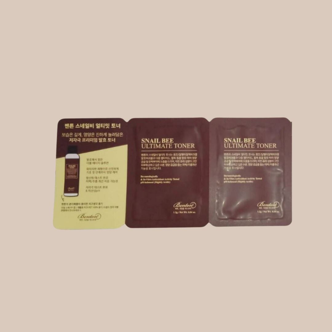 Benton Snail Bee Ultimate Toner ( Pouch Sample ) Duo Pack Skin Care BENTON ORION XO Sri Lanka