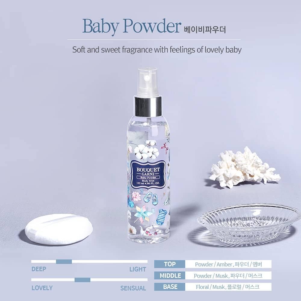 BOUQUET GARNI Body Mist - Baby Powder 145ml Skin Care BOUQUET GARNI ORION XO Sri Lanka