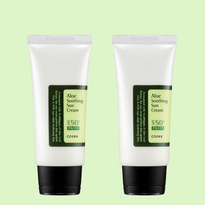 COSRX Aloe Soothing Sun Cream SPF50+ PA+++ 50ml ( x2 ) Duo Pack Skin Care COSRX ORION XO Sri Lanka